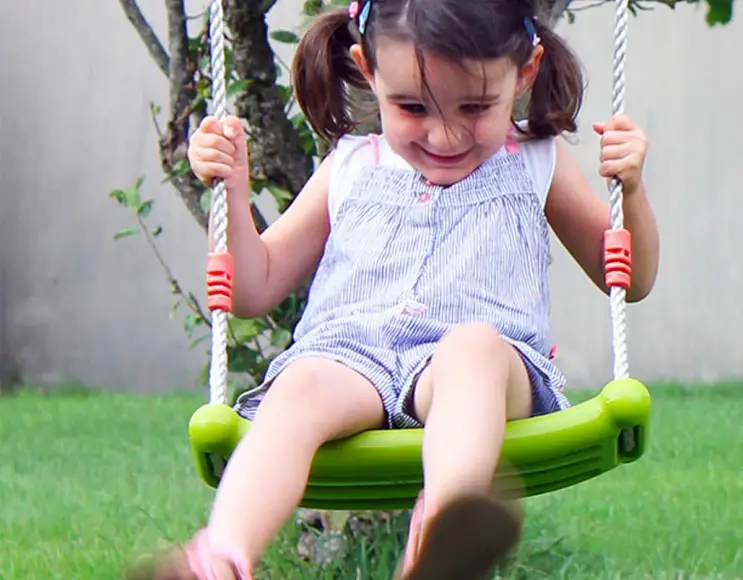 Plastic seat for swing